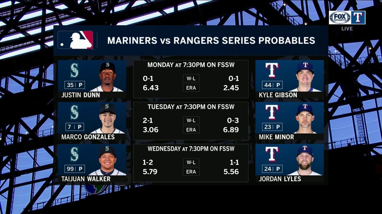 Previewing Series with the Seattle Mariners ' Rangers Live