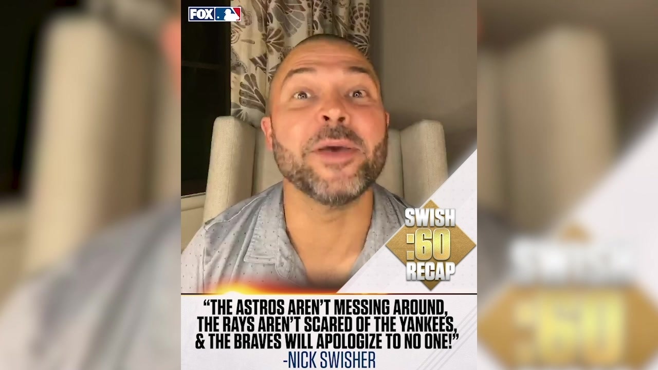Braves, Marlins tempers flare, Rays, Dodgers, Astros all get wins -- Nick Swisher's LDS recap