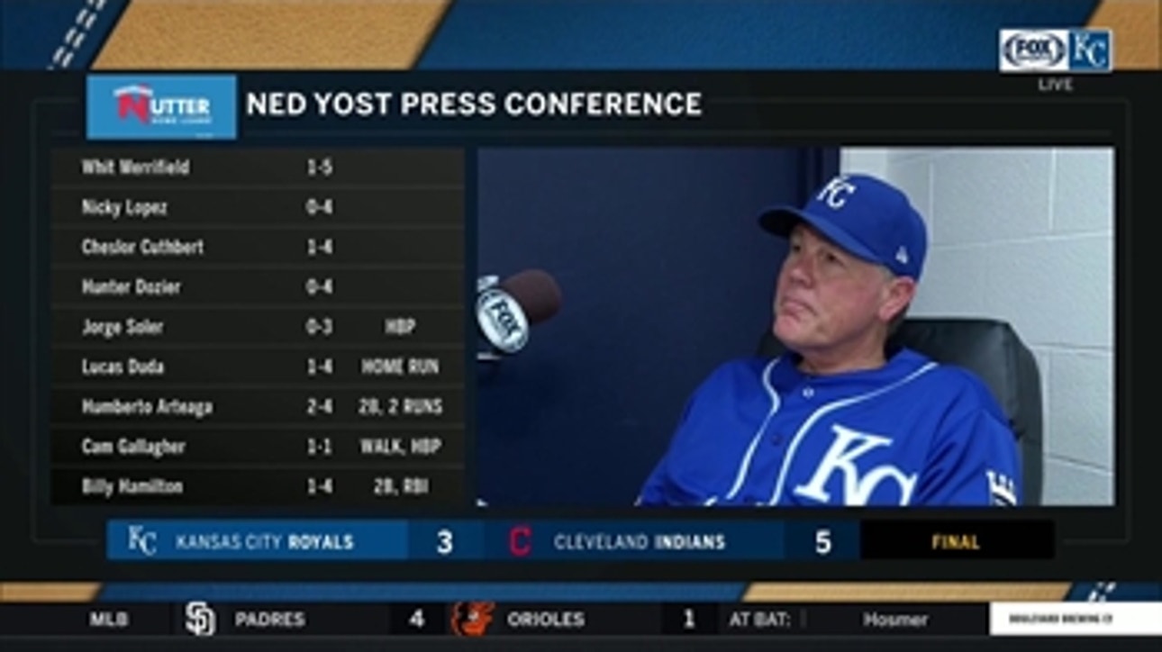 Yost on both starters in KC's loss to Cleveland