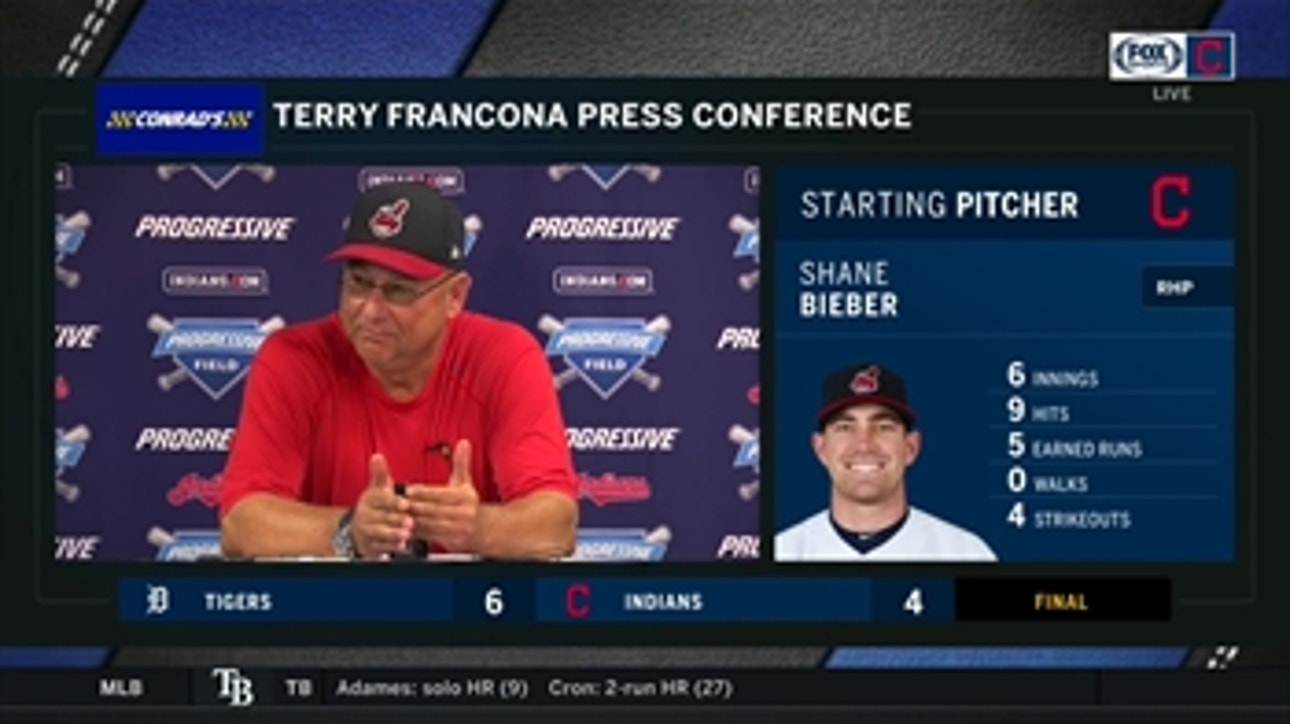 Terry Francona has had Shane Bieber on his radar for a while