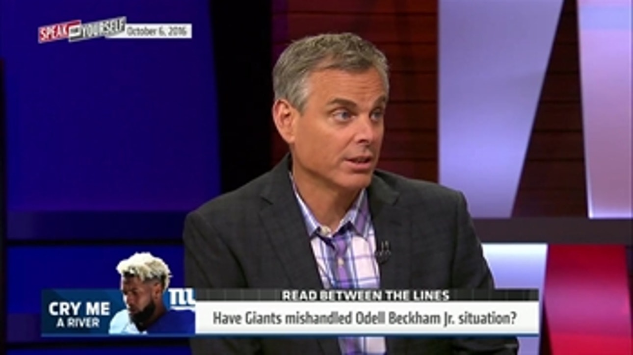 The Giants aren't handling Odell Beckham Jr.'s emotional outburst properly - 'Speak for Yourself'