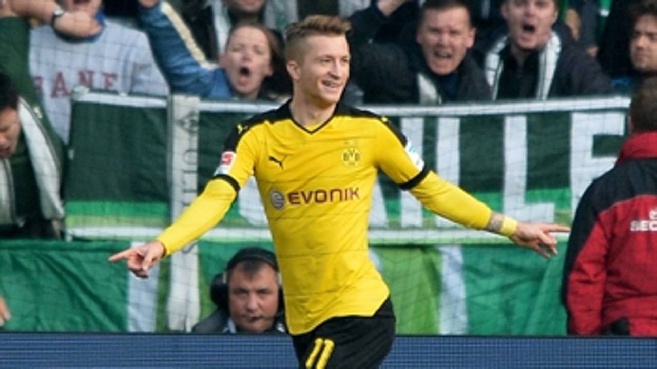 Reus makes it 3-1 with his second of the game against Werder ' 2015-16 Bundesliga Highlights