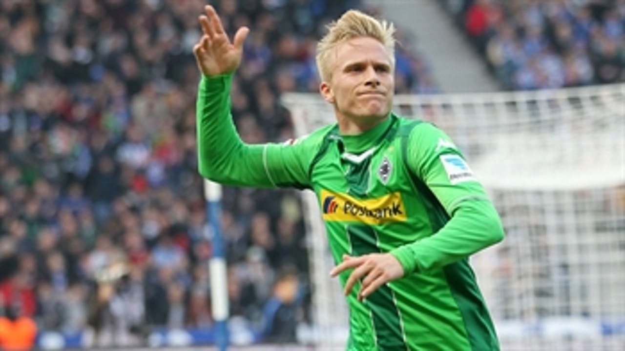 Wendt strikes it into the roof of the net to give Gladbach 1-0 lead ' 2015-16 Bundesliga Highlights