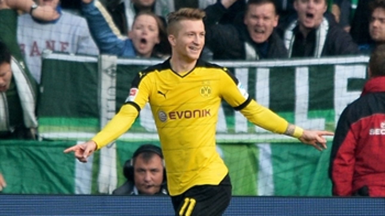 Reus makes it 3-1 with his second of the game against Werder ' 2015-16 Bundesliga Highlights