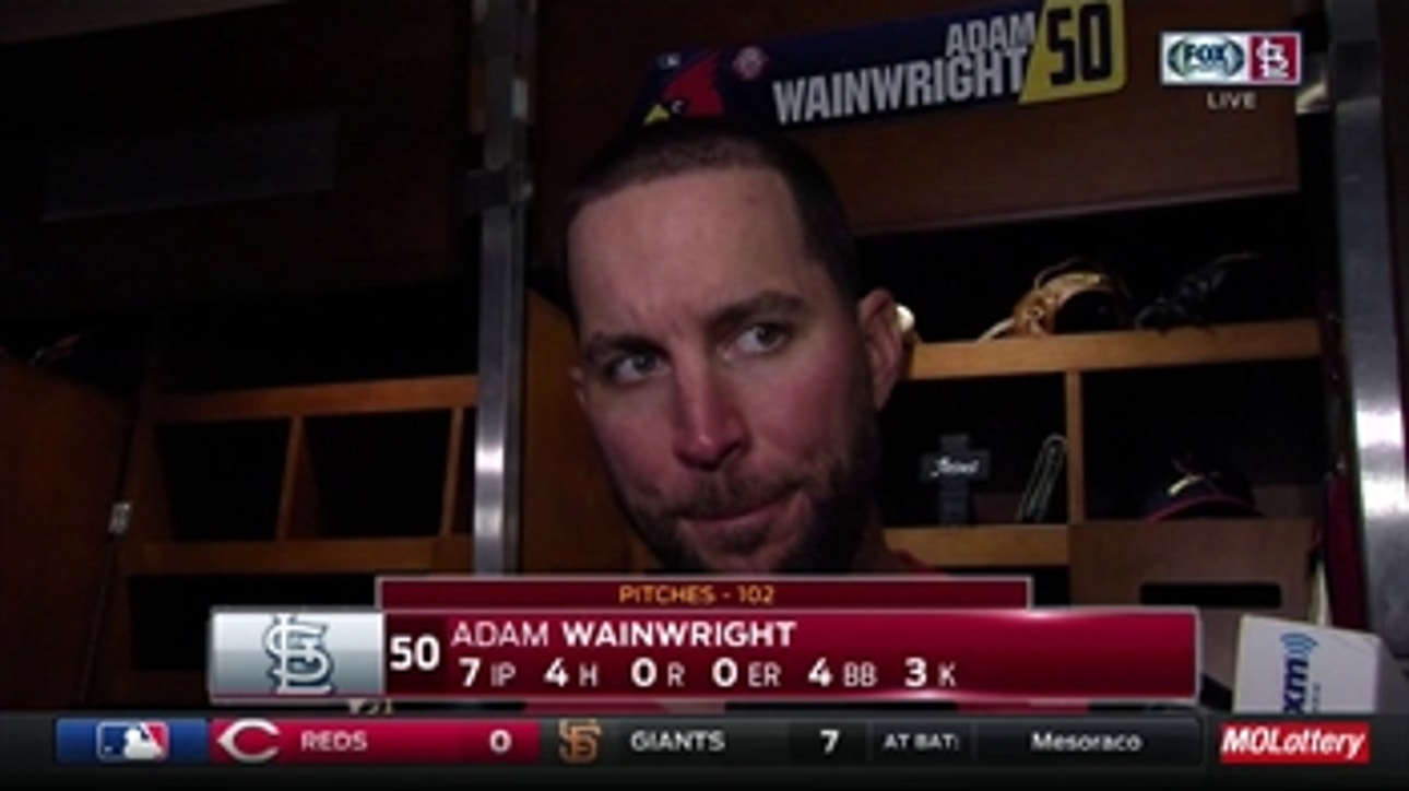 Adam Wainwright: 'Any time there's zeros up there, that's what a pitcher's aiming for'
