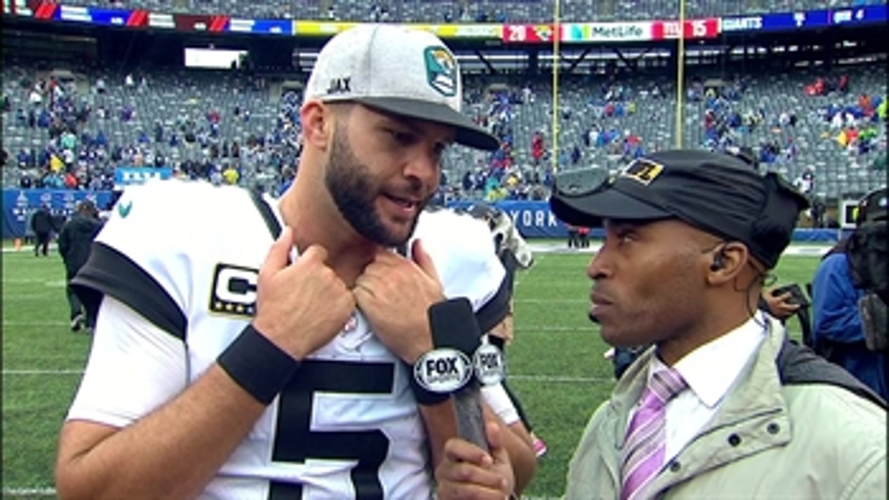 Blake Bortles 1-on-1 with Tiki Barber after Jags win
