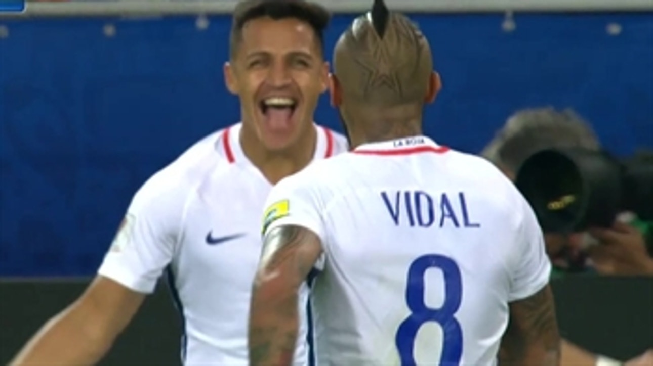 Alexis Sanchez connects with Arturo Vidal for 1-0 lead ' 2017 FIFA Confederations Cup Highlights