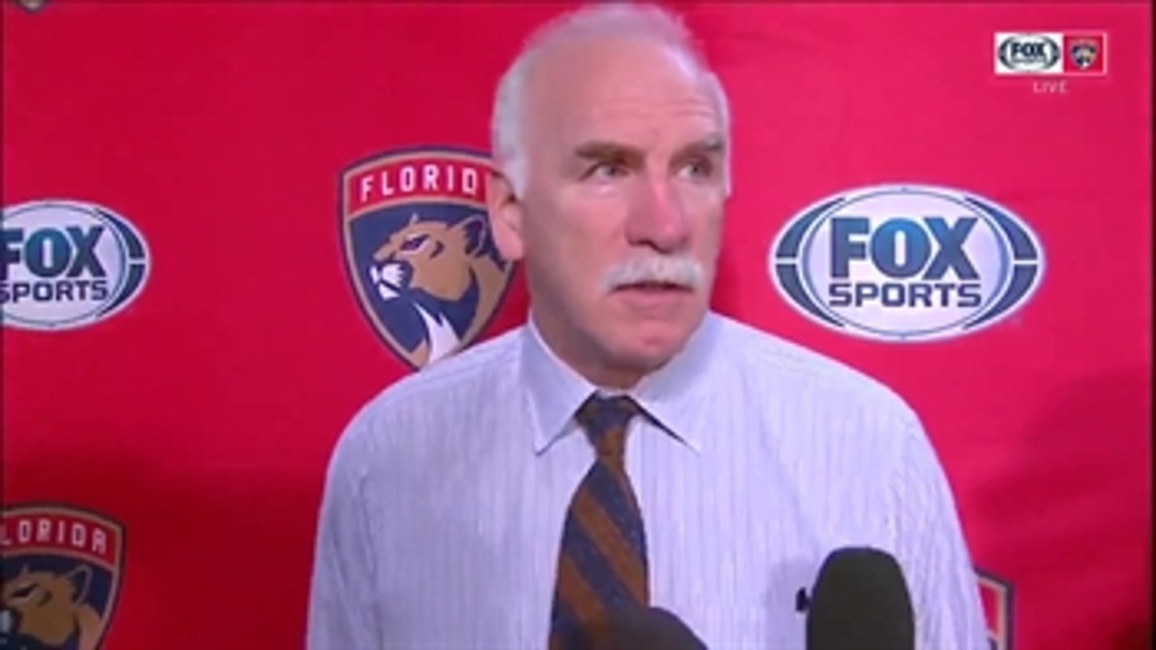 Joel Quenneville credits Panthers win to their composure down the stretch