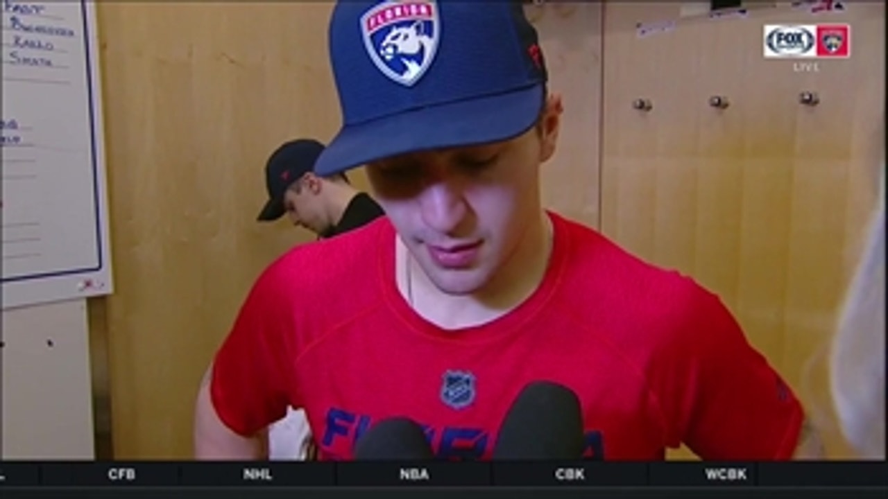 Frank Vatrano on win over Rangers: 'We weathered the storm'