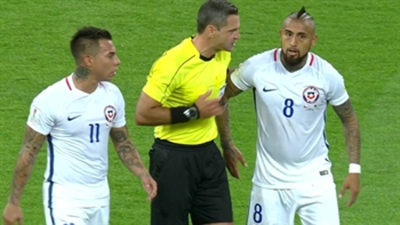 Eduardo Vargas goal overturned after VAR review  | 2017 FIFA Confederations Cup Highlights