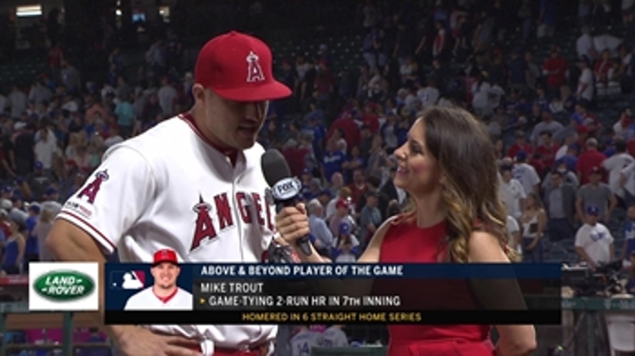 Mike Trout on Angels win against Dodgers