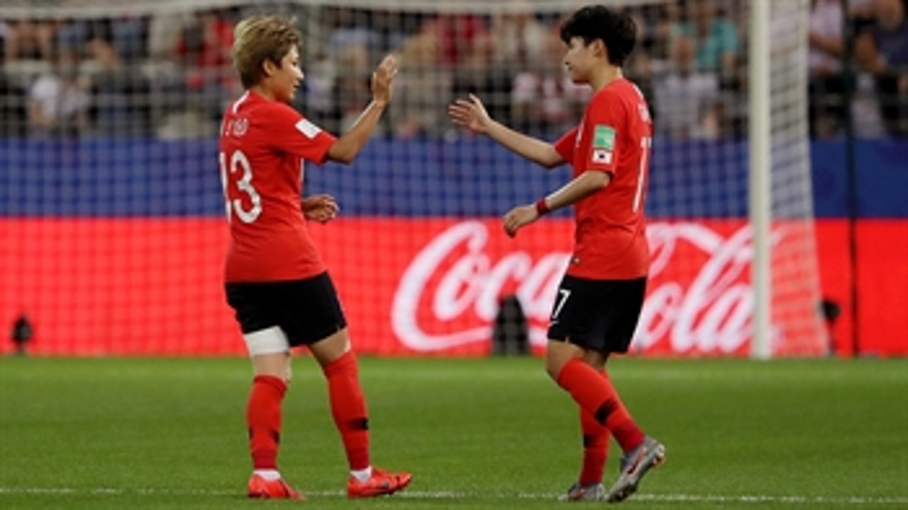 South Korea take one back against Norway to cut the score to 2-1