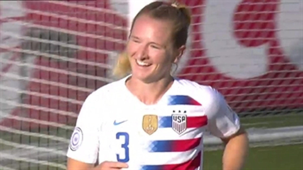 Mewis heads it in to give the USWNT an early lead vs. Panama ' 2018 CONCACAF Women's Championship