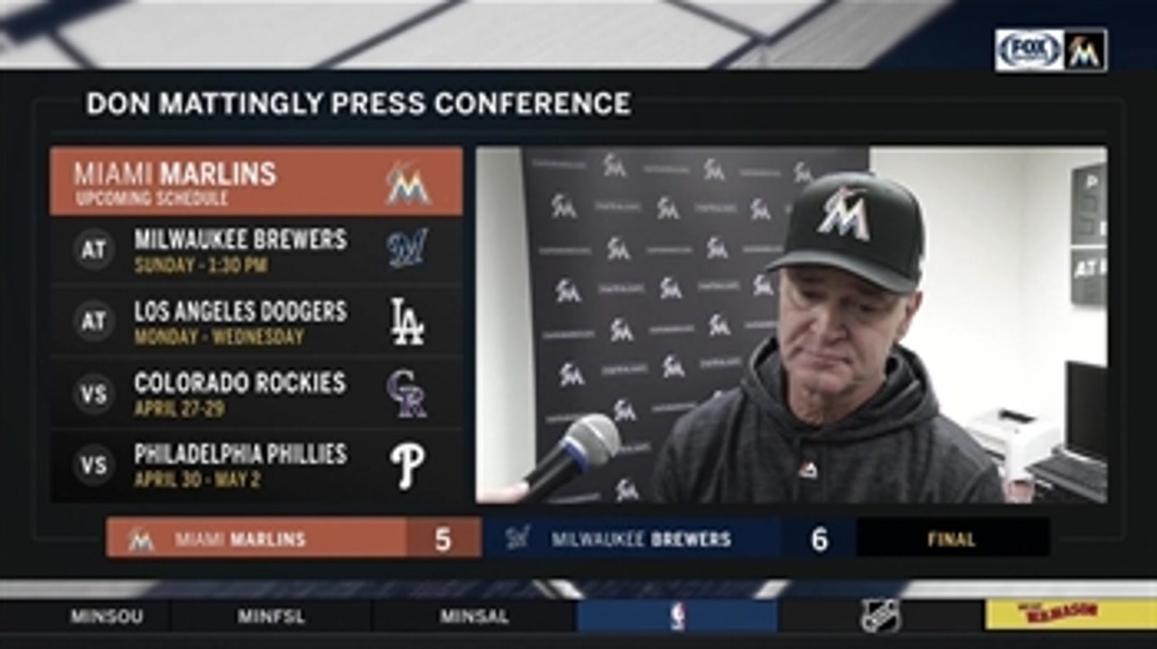 Don Mattingly on the 8th inning: 'That's a tough one to swallow'
