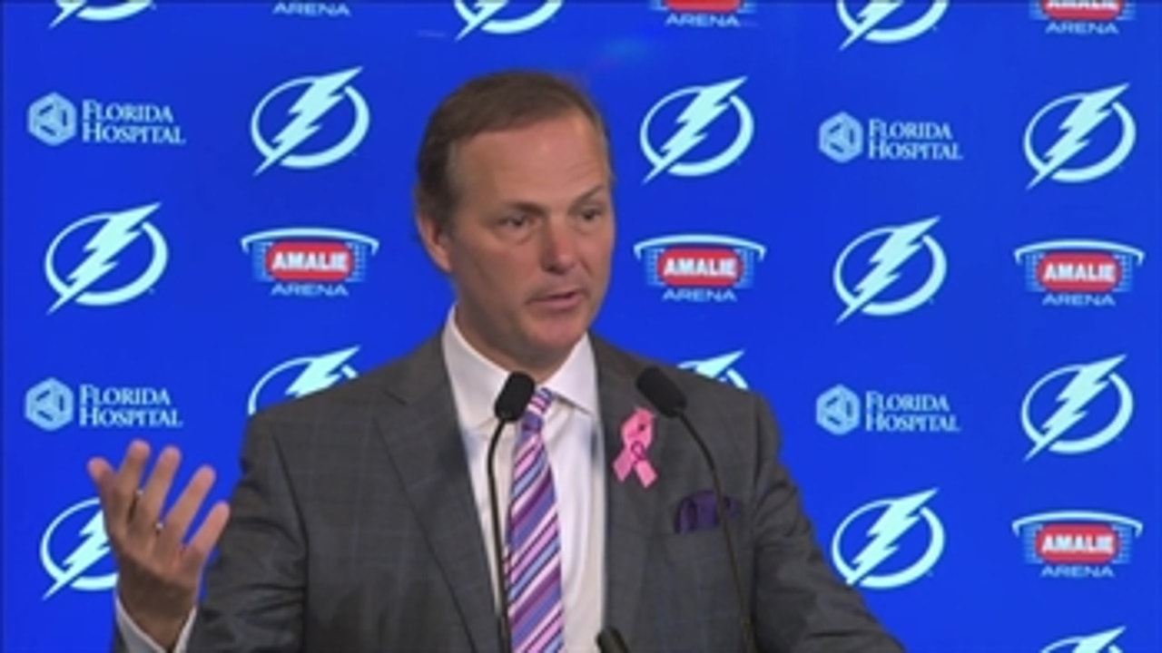 Lightning coach Jon Cooper said that the team that deserved to win did
