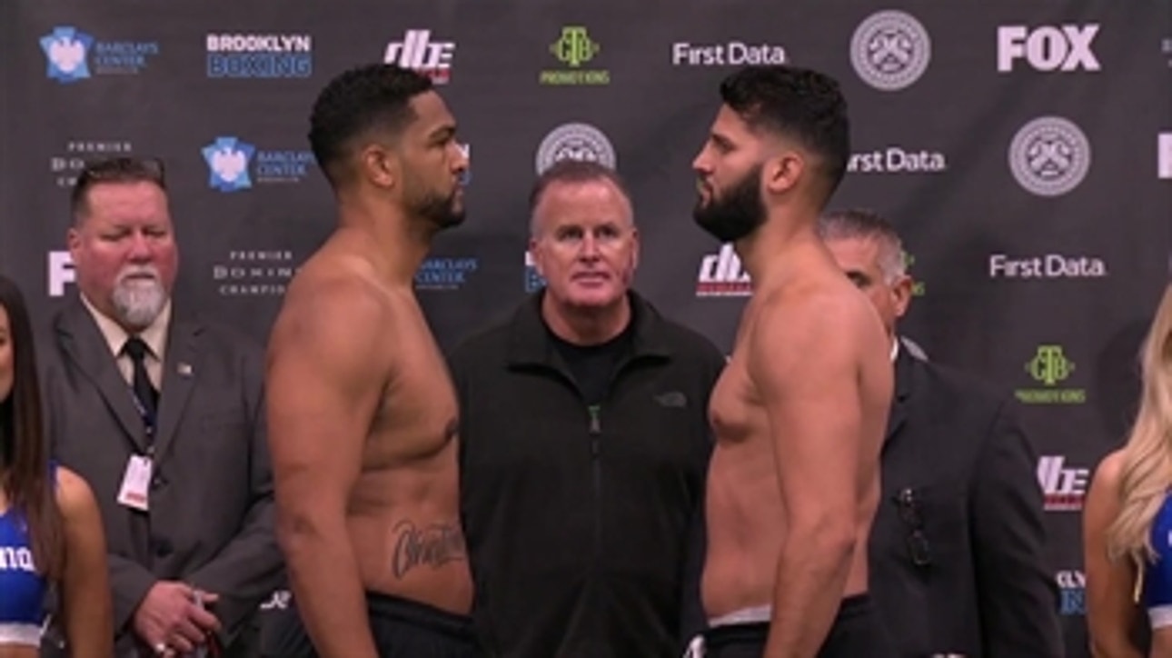 Dominic Breazeale vs. Carlos Negron faceoff  ' WEIGH-INS ' PBC ON FOX