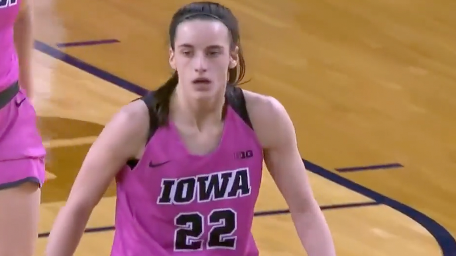 Caitlin Clark shows off her range