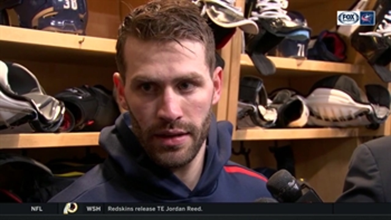 Boone Jenner on playing with a lead: 'We gotta stay on 'em. Can't sit back'