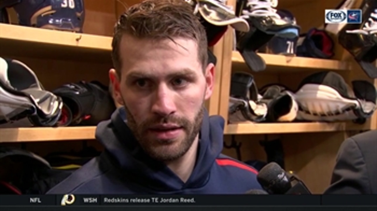 Boone Jenner on playing with a lead: 'We gotta stay on 'em. Can't sit back'