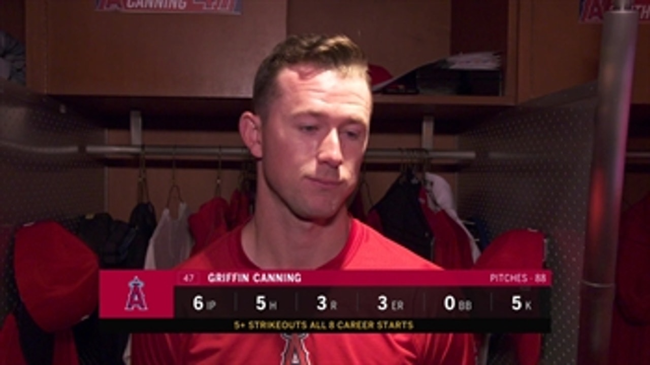 Griffin Canning: "I'm trying to just take it one pitch at a time."