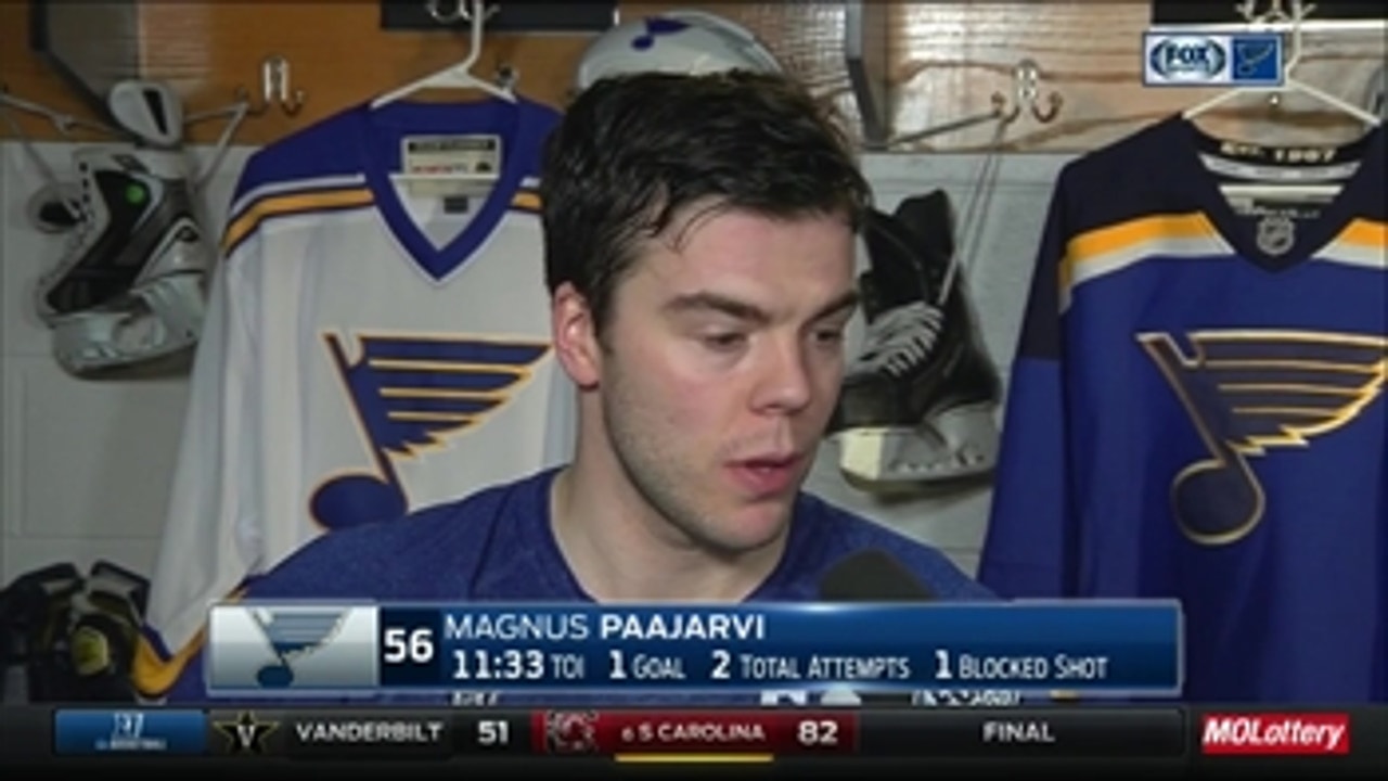 Pajaarvi on Blues' call-ups: 'It's fun to bring all the guys up'