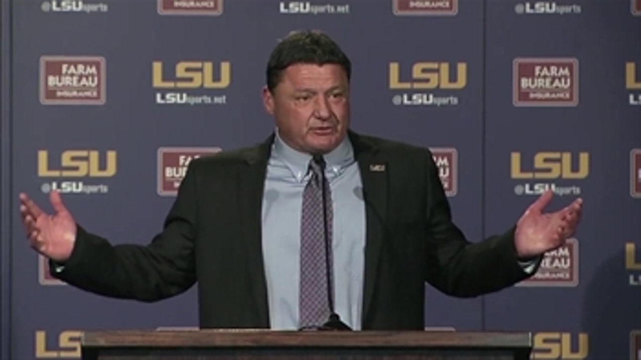 Ed Orgeron introduced as LSU head coach