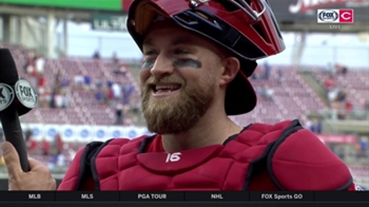 Tucker Barnhart, Reds are chipping away, not keeping fixed mindset