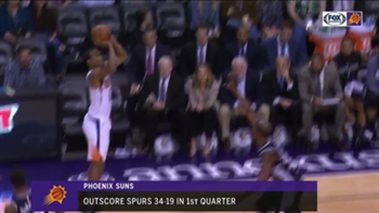 HIGHLIGHTS: Suns offense explodes in rout of Spurs