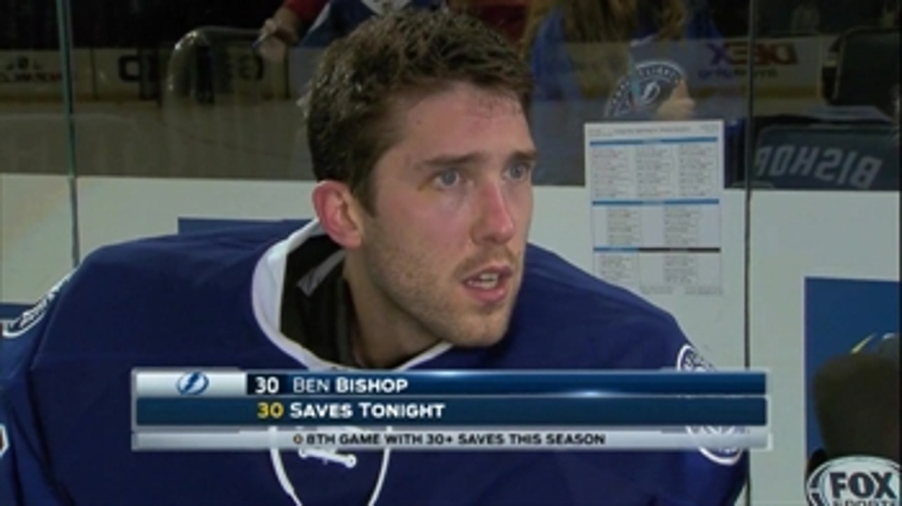 Ben Bishop makes 30 saves in Lightning victory over Senators