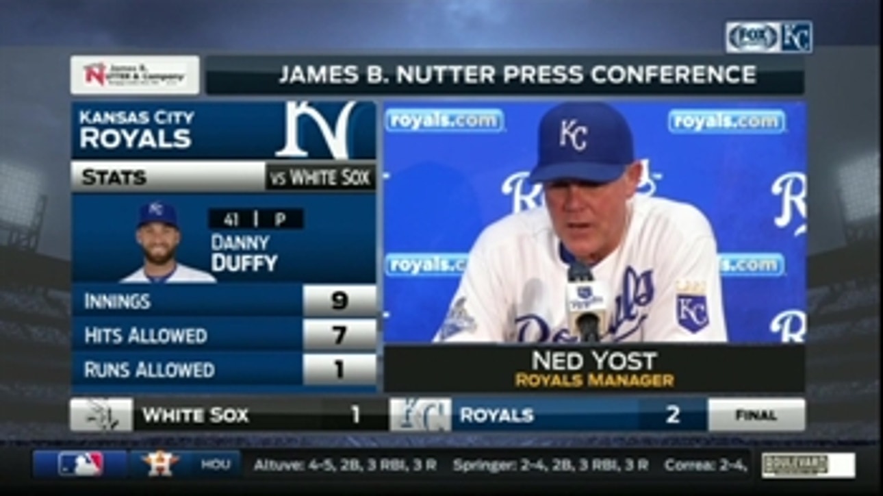 Ned Yost talks about Danny Duffy's improving efficiency