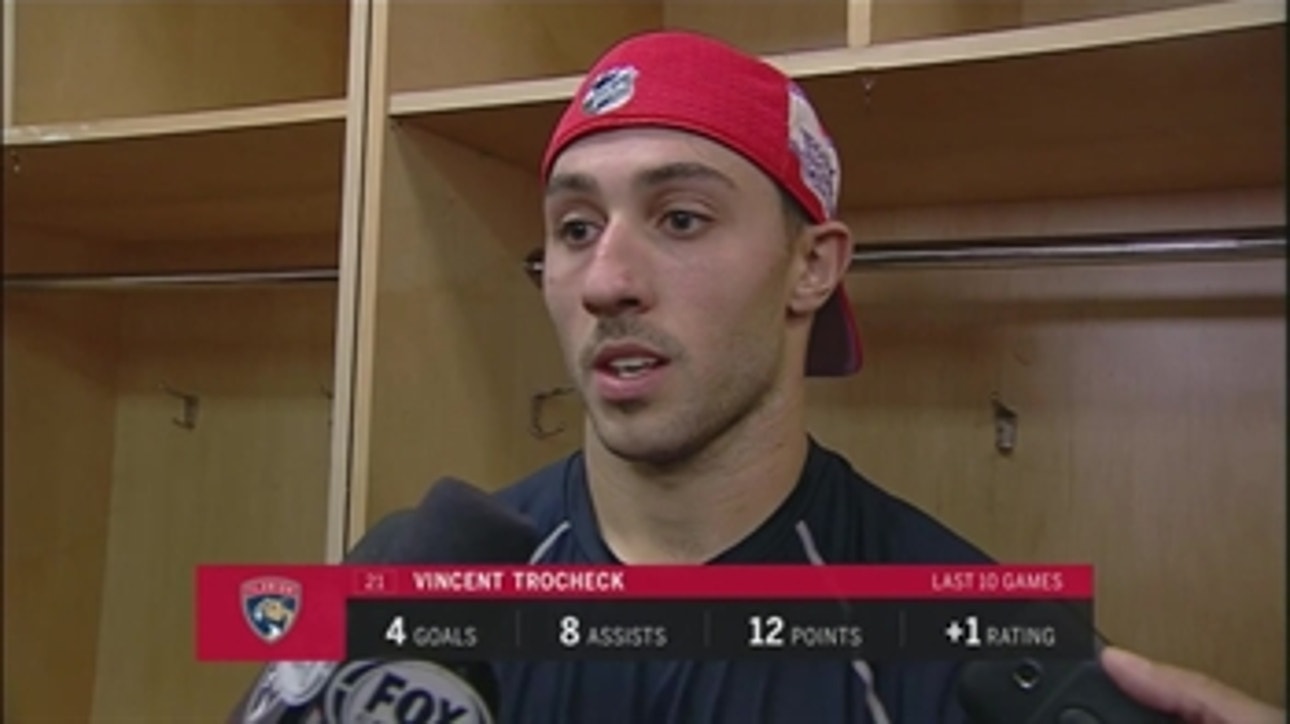 Vincent Trocheck says Panthers weren't able to finish off chances