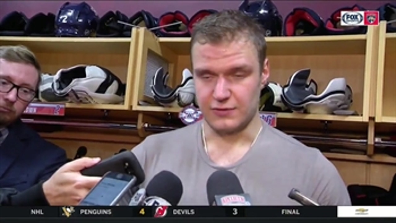 Aleksander Barkov on not giving up vs. Sabres, Panthers' playoff mentality