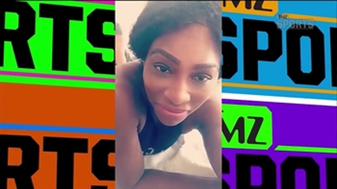 Serena Williams broadcasts her massage live on Snapchat - 'TMZ Sports'