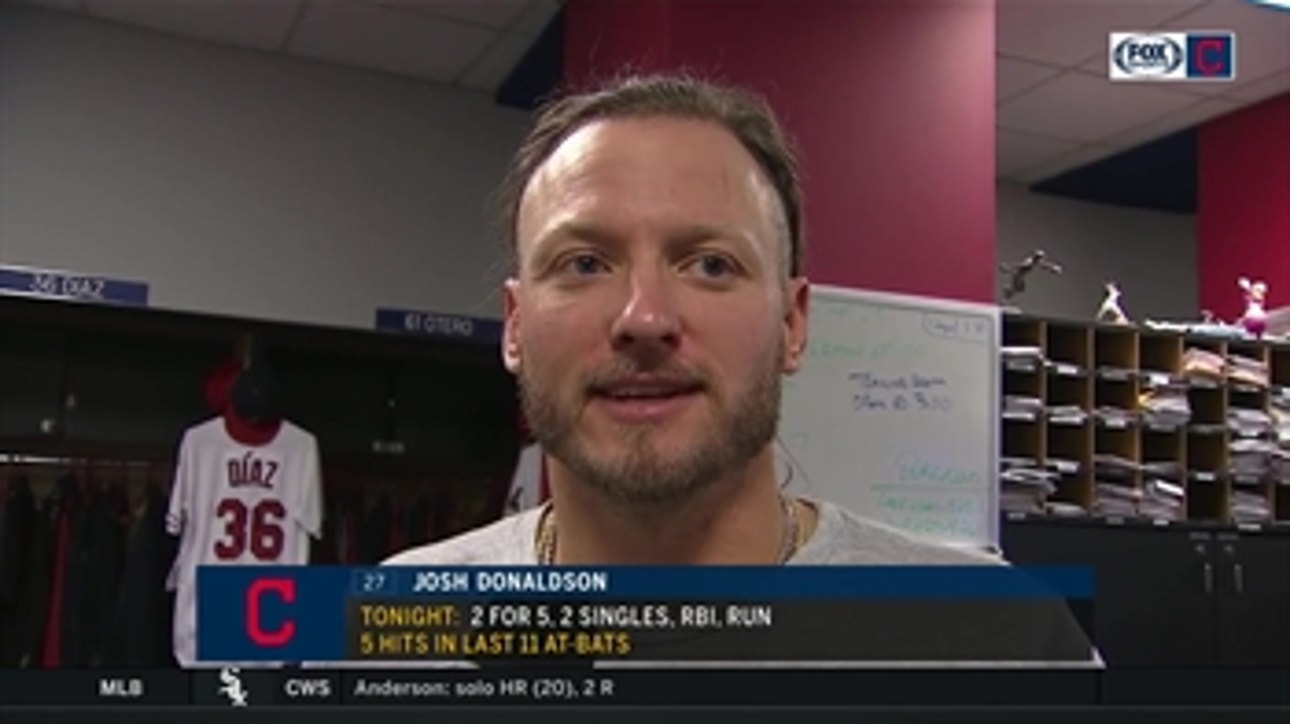 Josh Donaldson has been enjoying his time in Cleveland