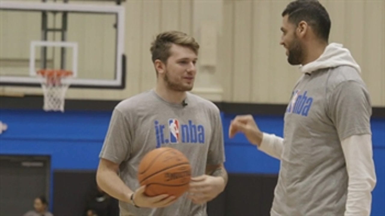 Luka Doncic, Salah Mejri joins Jr. NBA | Mavs Insider