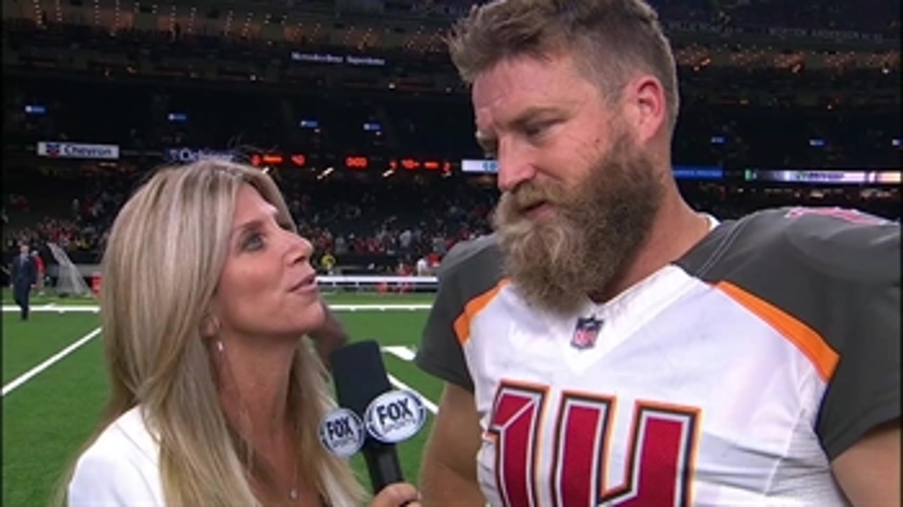 Ryan Fitzpatrick 1-on-1 with Laura Okmin after huge day in New Orleans