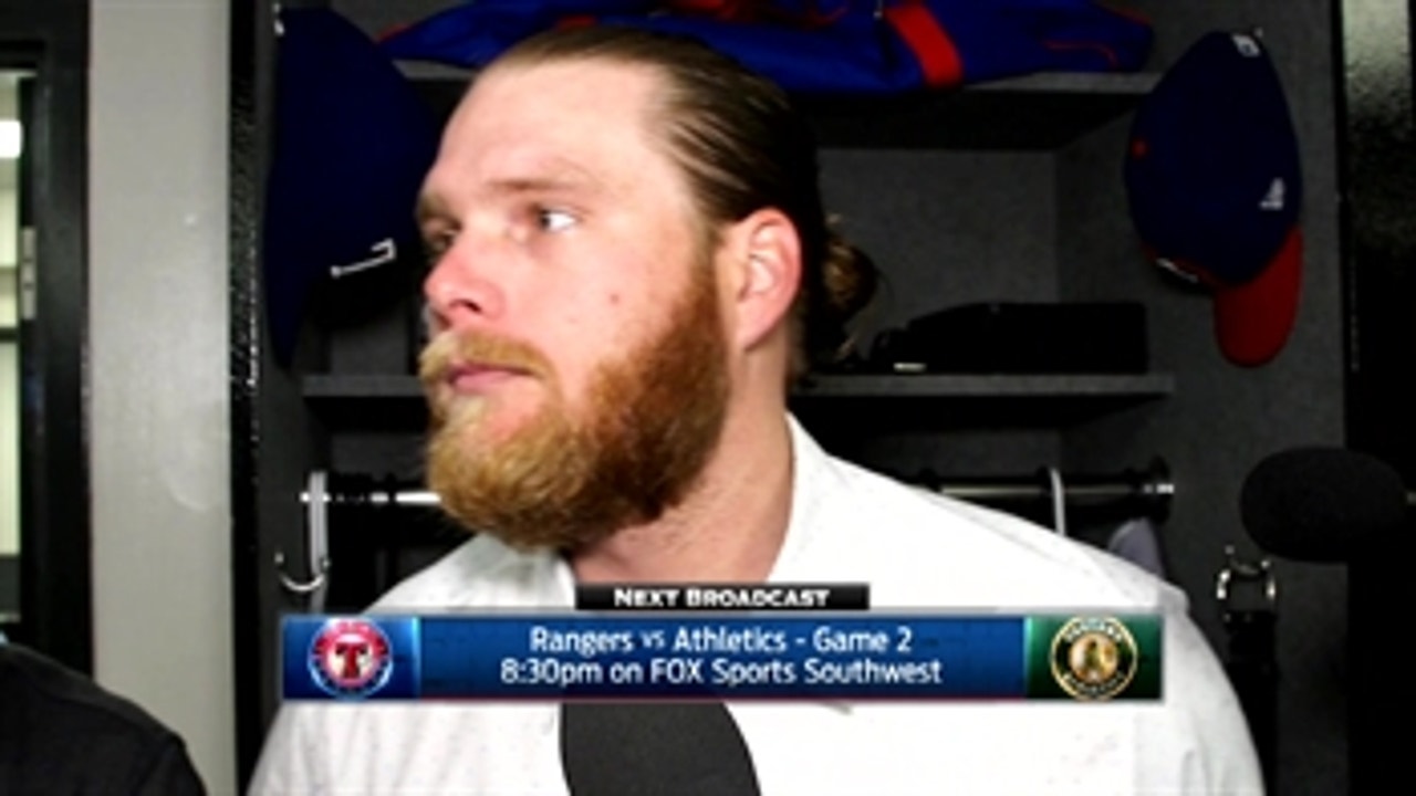 AJ Griffin talks about Rangers win over A's