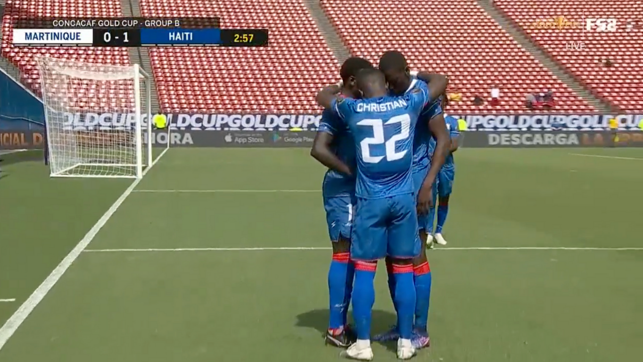 Carnejy Antoine's near-post strike gives Haiti early 1-0 lead over Martinique