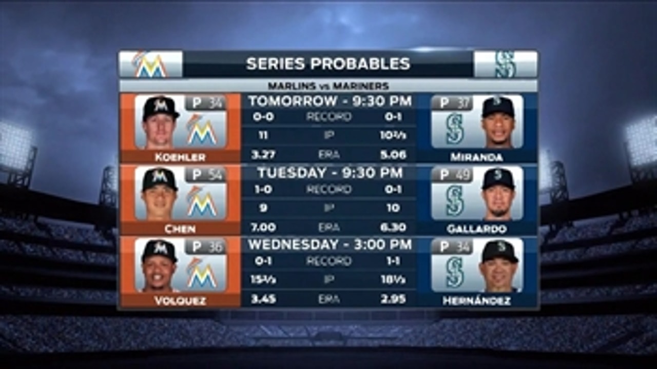 Marlins face Mariners to kick off 9-game road trip