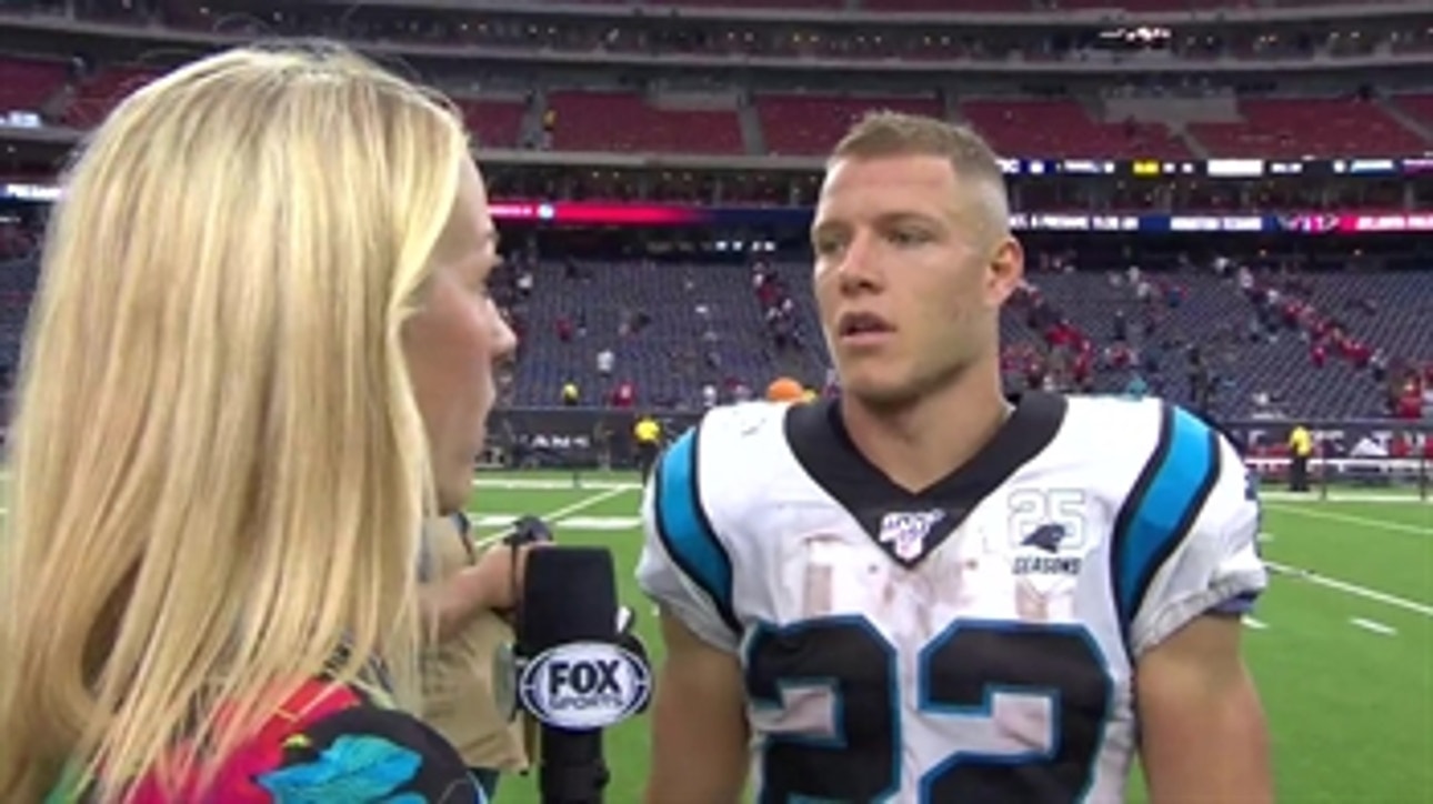 Christian McCaffrey discusses the win on the road  and what it means to the Panthers