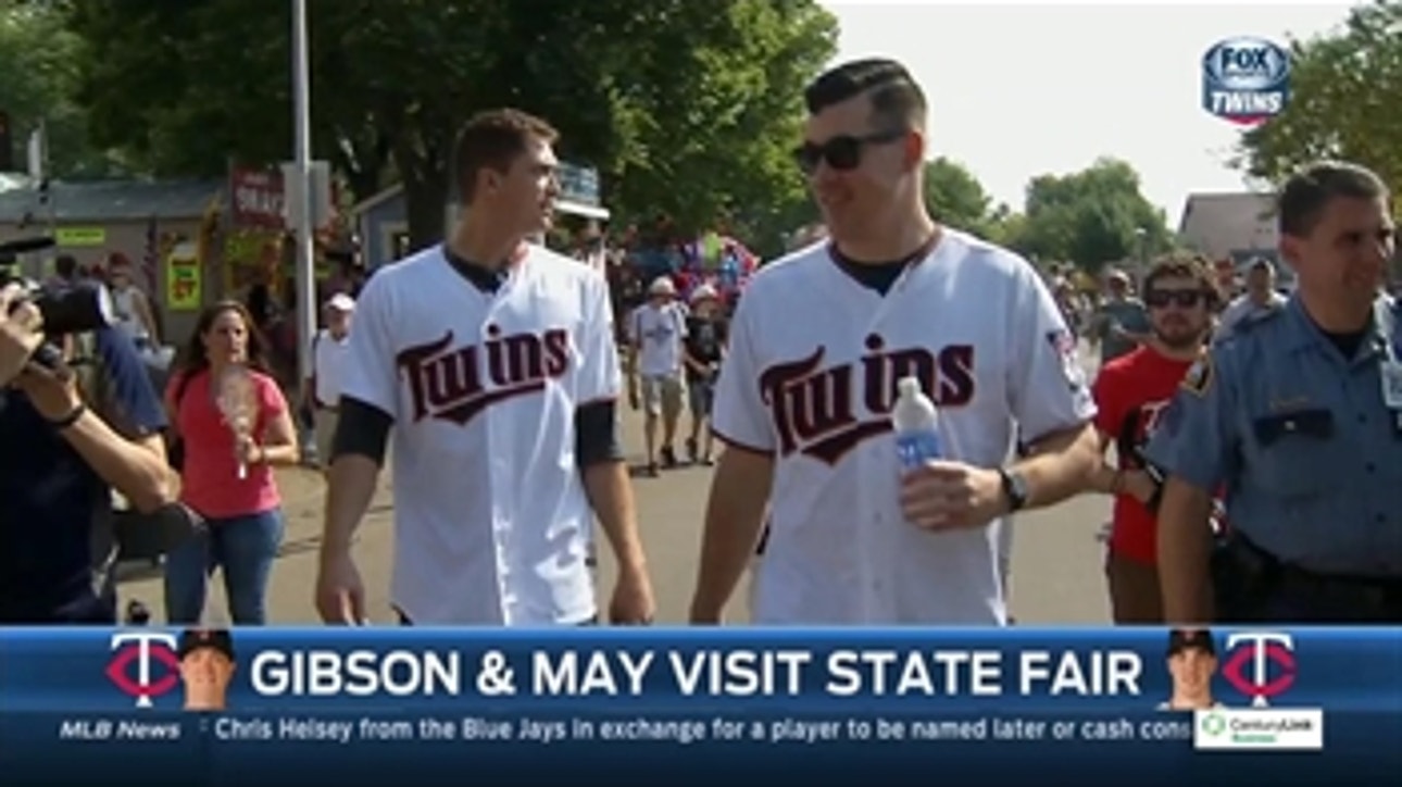 Kyle Gibson, Trevor May visit Minnesota State Fair