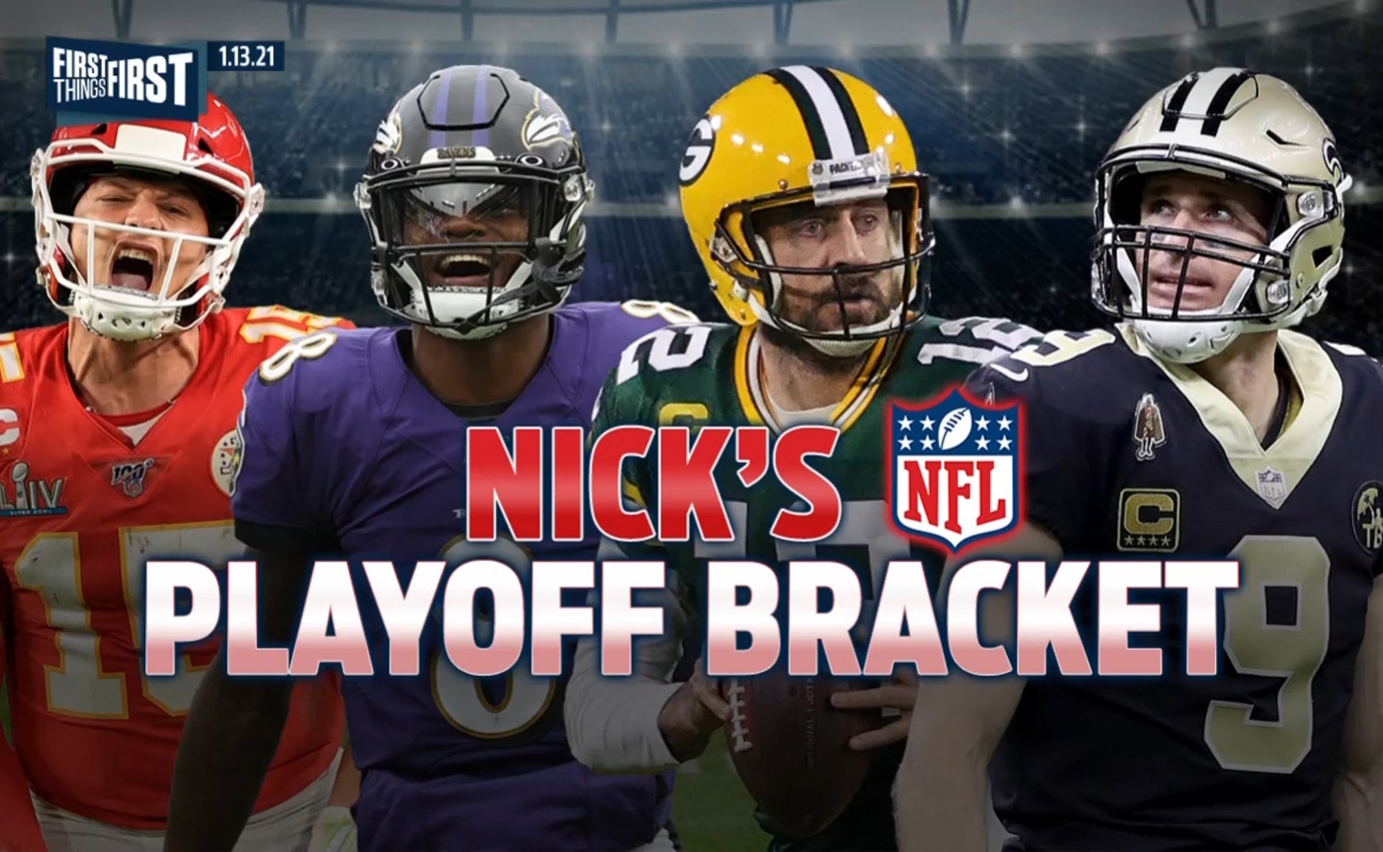Nick Wright Breaks Down His Nfl Playoff Bracket Heading Into Divisional Round First Things First Fox Sports