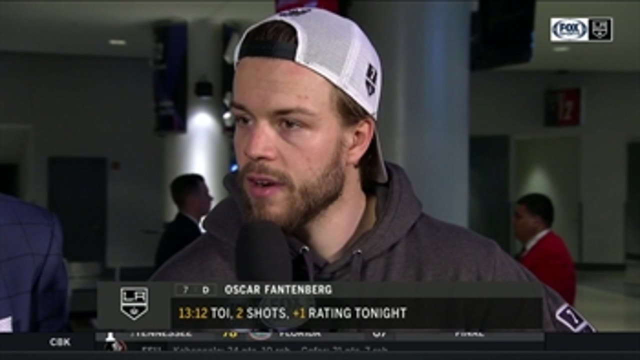 Oscar Fantenberg explains his chirping tendencies, role with LA Kings