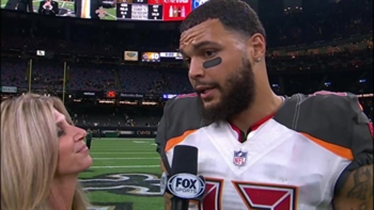 Mike Evans 1-on-1 with Laura Okmin after Bucs' win