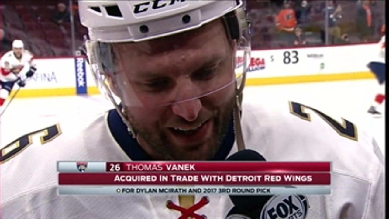 Thomas Vanek on Panthers: 'It's a team on the rise, that's for sure'