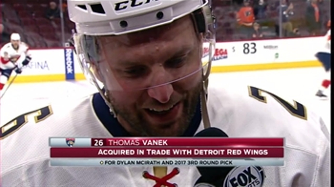 Thomas Vanek on Panthers: 'It's a team on the rise, that's for sure'