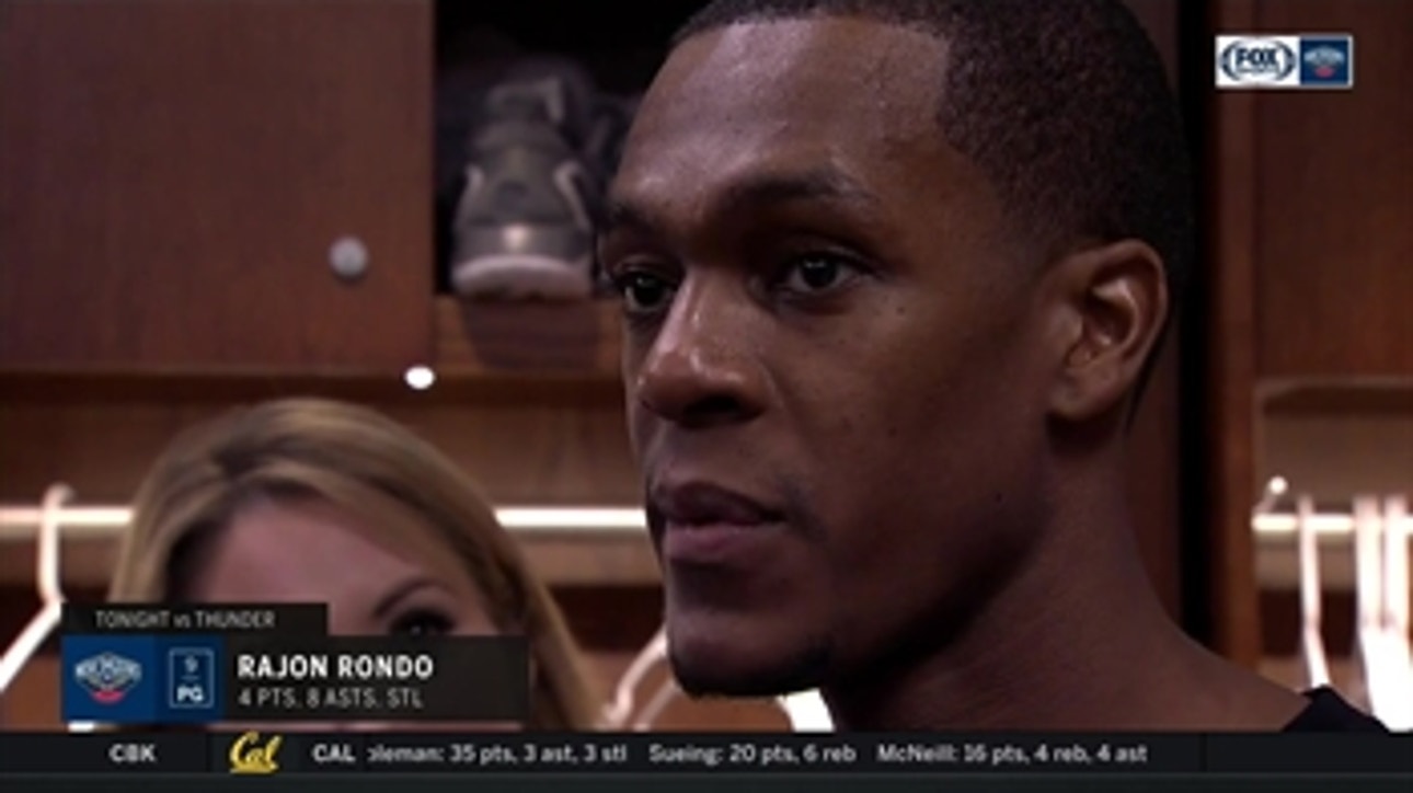 Rajon Rondo: 'We're going to continue to get better'