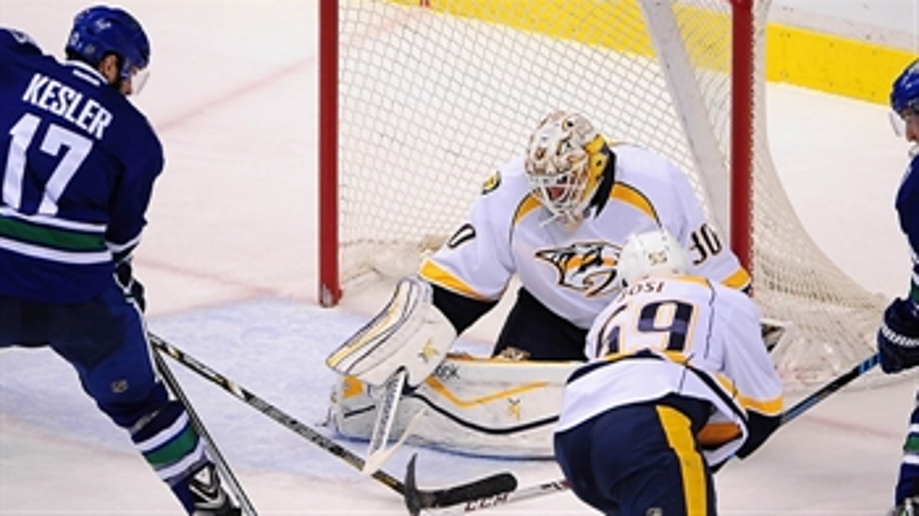 Spaling helps Preds edge Canucks