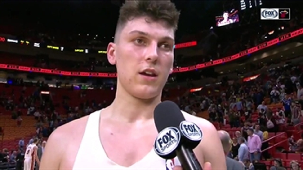Tyler Herro talks about Heat remaining undefeated at home