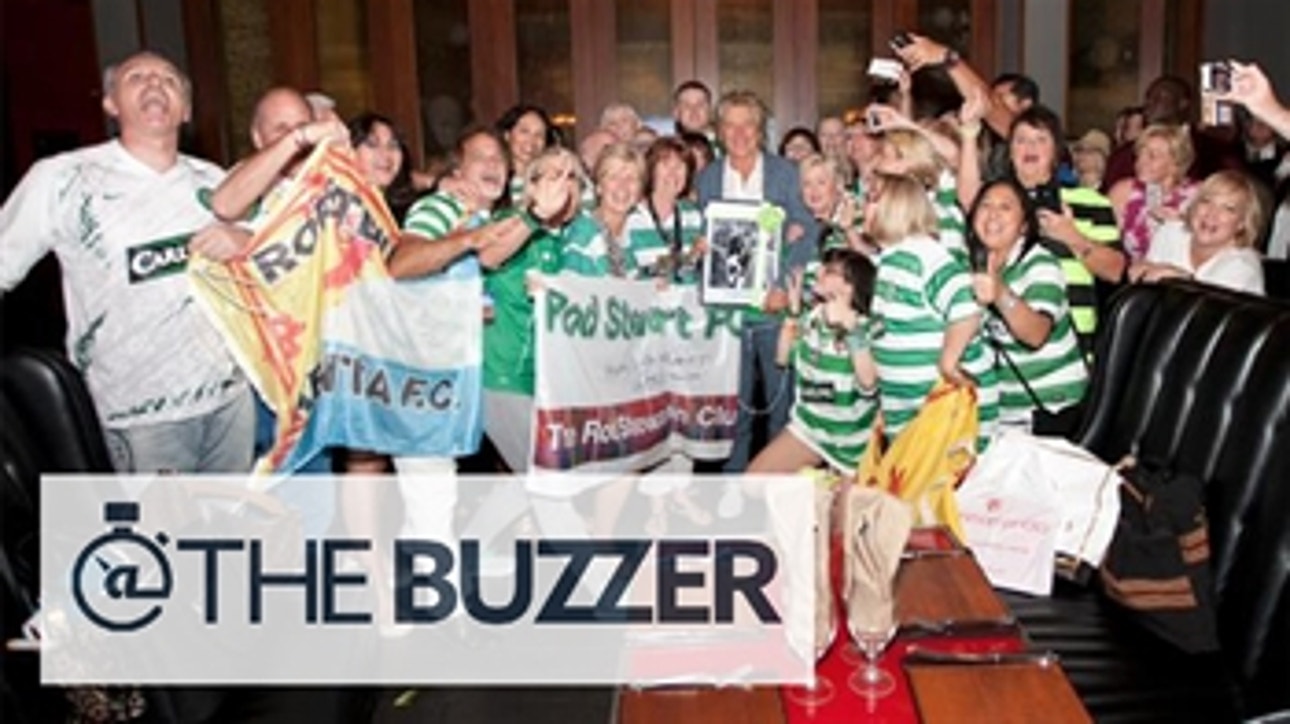 Rod Stewart celebrates end of Vegas show with Celtic fans